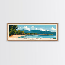Carregar imagem no visualizador da galeria, Gili Asahan, Indonesia Panoramic Print, Vacation Gift, Indonesia Wall Art, Vacation Wall Art, Vacatation Memories, Beach Decor, Beach Or Lakehouse Art
