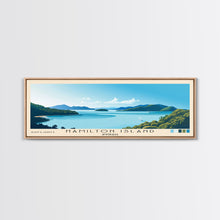 Cargar imagen en el visor de la galería, Hamilton Island, Australia Panoramic Beach Print, Vacation Gift, Australia Wall Art, Beach Painting, Beach Decor, Beach Painting
