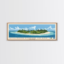 Load image into Gallery viewer, Honeymoon Island, Cook Islands Panoramic Print, Vacation Gift, Cook Islands Wall Art, Vacation Wall Art, Vacatation Memories, Beach Decor, Beach Or Lakehouse Art
