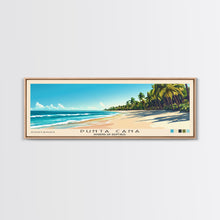 Cargar imagen en el visor de la galería, Punta Cana, Dominican Republic Panoramic Print, Vacation Gift, Dominican Republic Wall Art, Vacation Wall Art, Vacatation Memories, Beach Decor, Beach Or Lakehouse Art
