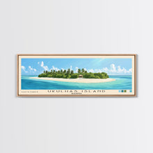 Load image into Gallery viewer, Ukulhas Island, Maldives Panoramic Print, Vacation Gift, Maldives Wall Art, Vacation Wall Art, Vacatation Memories, Beach Decor, Beach Or Lakehouse Art

