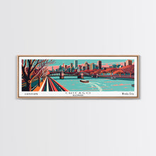 Cargar imagen en el visor de la galería, Chicago Illinois Panoramic Travel Poster Canvas Print
