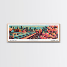 Load image into Gallery viewer, Denver Colorado Panoramic Travel Poster Canvas Print
