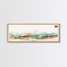 Carregar imagem no visualizador da galeria, Agualva Portugal Wall Art, Panoramic Travel Poster, Panoramic Framed Canvas Print, City Wall Art, Wall Hanging Home Decor, Travel Art
