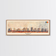 Carregar imagem no visualizador da galeria, Arad Romania Travel Art, City Art, Framed Canvas Print or Metal Wall Art, Europe Travel Poster, Panoramic Wall Art, Extra Wide Wall Art
