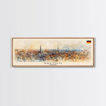 Carregar imagem no visualizador da galeria, Bremen Germany Wall Art, Panoramic Travel Poster, Panoramic Framed Canvas Print, City Wall Art, Wall Hanging Home Decor, Travel Art
