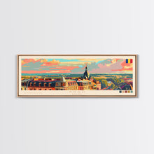 Carregar imagem no visualizador da galeria, Arad Romania Travel Art, City Art, Framed Canvas Print or Metal Wall Art, Europe Travel Poster, Panoramic Wall Art, Extra Wide Wall Art
