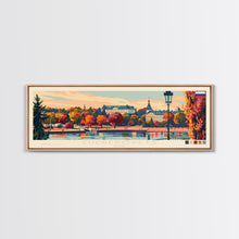 Cargar imagen en el visor de la galería, Cherepovets Russia Travel Print Wall Art, Panoramic City Art, Travel Art, Wall Decor, Vacation Gift, Framed Canvas Print Or Metal Art
