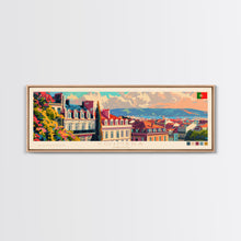 Cargar imagen en el visor de la galería, Coimbra Portugal Travel Art, City Art, Framed Canvas Print or Metal Wall Art, Europe Travel Poster, Panoramic Wall Art, Extra Wide Wall Art
