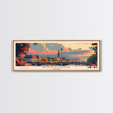 Load image into Gallery viewer, Dortmund Germany Wall Art, Panoramic Travel Poster, Panoramic Framed Canvas Print, City Wall Art, Wall Hanging Home Decor, Travel Art
