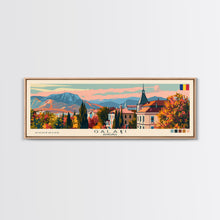 Cargar imagen en el visor de la galería, Galati Romania Travel Art, City Art, Framed Canvas Print or Metal Wall Art, Europe Travel Poster, Panoramic Wall Art, Extra Wide Wall Art
