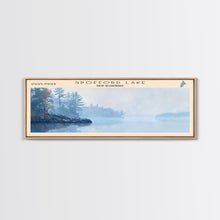 Load image into Gallery viewer, Sylvan Lake South Dakota Panoramic Wall Art, Framed Canvas Print, Lake House Decor, Travel Poster, Scenic Lake Scene, Living Room Decor
