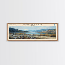 Load image into Gallery viewer, Table Rock Lake Missouri Panoramic Wall Art, Framed Canvas Print, Lake House Decor, Travel Poster, Beautiful Lake Scene, Living Room Decor

