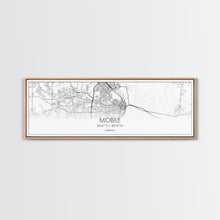 Load image into Gallery viewer, Panoramic Mobile City Map, Alabama Art, Map Print, Minimalist Wall Art, Canvas Art, Housewarming Gift, Street Map Art, Closing Gift
