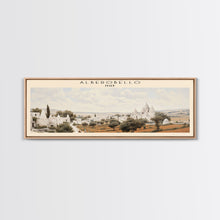 Carregar imagem no visualizador da galeria, Alberobello Italy | Framed Travel Poster Canvas Print | Trendy Wall Art | Watercolor Painting | Living Room Art | Unique Art

