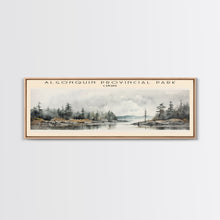 Carregar imagem no visualizador da galeria, Algonquin Provincial Park Travel Print Wall Art, Travel Poster Print, Retro Style Home Decor, Wall Hanging, Travel Gift Idea, Metal Art
