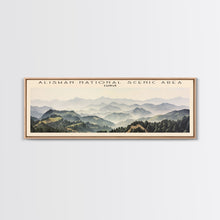 Carregar imagem no visualizador da galeria, Alishan National Scenic Area Travel Poster Print, Framed Canvas Print, Taiwan Travel Art, Wood Framed Art, Wall Hanging, Home Decor
