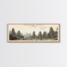 Carregar imagem no visualizador da galeria, Angkor Thom Framed Canvas Print Travel Poster | Wall Art | Home Decor | Gift For Travel Lover | Wall Hanging | Original Art
