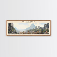 Load image into Gallery viewer, Batu Caves Travel Print Wall Art, Travel Poster Print, Retro Style COUNTRY Home Decor, Wall Hanging, Travel Gift Idea, Unique Metal Art
