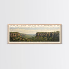 Cargar imagen en el visor de la galería, Chapada dos Guimarães National Park Framed Canvas Print Travel Poster | Wall Art | Home Decor | Gift For Travel Lover | Wall Hanging | Original Art
