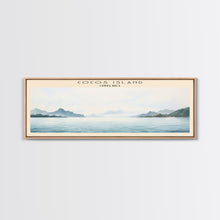 Cargar imagen en el visor de la galería, Cocos Island COUNTRY | Framed Travel Poster Canvas Print | Trendy Wall Art | Watercolor Painting | Living Room Art | Unique Art
