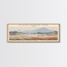Cargar imagen en el visor de la galería, Hitachi Seaside Park COUNTRY | Framed Travel Poster Canvas Print | Trendy Wall Art | Watercolor Painting | Living Room Art | Unique Art
