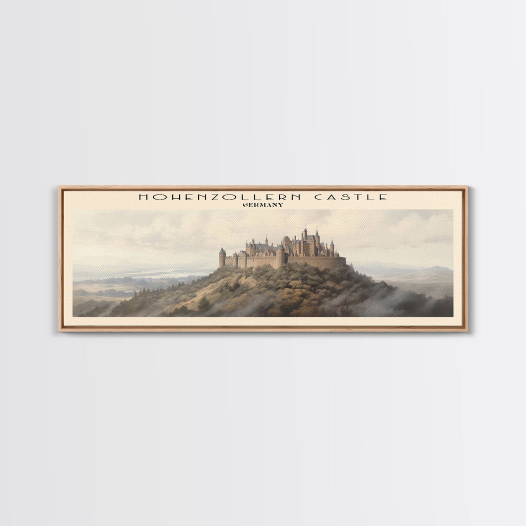 Hohenzollern Castle Travel Print Wall Art, Travel Poster Print, Retro Style COUNTRY Home Decor, Wall Hanging, Travel Gift Idea, Unique Metal Art