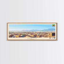 Carregar imagem no visualizador da galeria, Ad-Dawhah, Qatar Panoramic Travel Poster Canvas Print, Ad-Dawhah, Qatar Painting, Qatar Art, Ad-Dawhah Travel Art, Guest Room Painting
