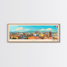 Carregar imagem no visualizador da galeria, Apodaca, Mexico Panoramic Travel Poster Canvas Print, Apodaca, Mexico Painting, Mexico Art, Apodaca Panoramic Travel Art, Travel Painting
