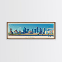 Carregar imagem no visualizador da galeria, Astana, Kazakhstan Panoramic Travel Poster Canvas Print, Astana, Kazakhstan Painting, Kazakhstan Art, Astana Travel Art, Guest Room Painting
