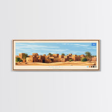 Carregar imagem no visualizador da galeria, Awdal, Somalia Panoramic Travel Poster Canvas Print, Awdal, Somalia Painting, Somalia Art, Awdal Panoramic Travel Art, Travel Painting
