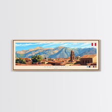 Carregar imagem no visualizador da galeria, Ayacucho, Peru Panoramic Travel Poster Canvas Print, Ayacucho, Peru Painting, Peru Art, Ayacucho Travel Art, Guest Room Painting
