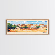 Load image into Gallery viewer, Banadir, Somalia Panoramic Travel Poster Canvas Print, Banadir, Somalia Painting, Somalia Art, Banadir Travel Art, Guest Room Painting

