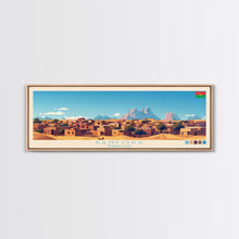 Load image into Gallery viewer, Banfora, Burkina Faso Panoramic Travel Poster Canvas Print, Banfora, Burkina Faso Painting, Burkina Faso Art, Banfora Travel Art, Guest Room Painting
