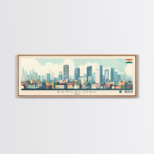 Load image into Gallery viewer, Bangalore, India Panoramic Travel Poster Canvas Print, Bangalore, India Painting, India Art, Bangalore Travel Art, Living Room Painting

