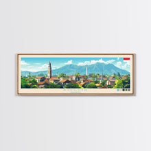 Load image into Gallery viewer, Bogor, Indonesia Panoramic Travel Poster Canvas Print, Bogor, Indonesia Painting, Indonesia Art, Bogor Travel Art, Living Room Painting
