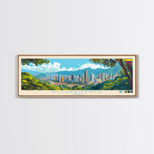 Carregar imagem no visualizador da galeria, Bucaramanga, Colombia Panoramic Travel Poster Canvas Print, Bucaramanga, Colombia Painting, Colombia Art, Bucaramanga Travel Art, Guest Room Painting
