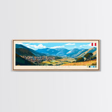 Carregar imagem no visualizador da galeria, Cajamarca, Peru Panoramic Travel Poster Canvas Print, Cajamarca, Peru Painting, Peru Art, Cajamarca Travel Art, Guest Room Painting
