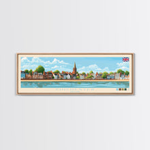 Cargar imagen en el visor de la galería, Chichester, England Panoramic Travel Poster Canvas Print, Chichester, England Painting, England Art, Chichester Panoramic Travel Art, Travel Painting
