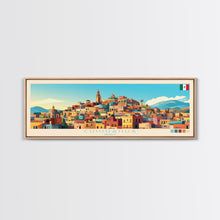Cargar imagen en el visor de la galería, Chihuahua, Mexico Panoramic Travel Poster Canvas Print, Chihuahua, Mexico Painting, Mexico Art, Chihuahua Panoramic Travel Art, Travel Painting
