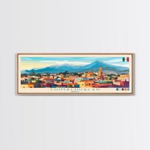 Cargar imagen en el visor de la galería, Chimalhuacan, Mexico Panoramic Travel Poster Canvas Print, Chimalhuacan, Mexico Painting, Mexico Art, Chimalhuacan Travel Art, Guest Room Painting
