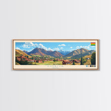 Cargar imagen en el visor de la galería, Cobija, Bolivia Panoramic Travel Poster Canvas Print, Cobija, Bolivia Painting, Bolivia Art, Cobija Travel Art, Guest Room Painting
