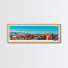 Load image into Gallery viewer, El Alto, Bolivia Panoramic Travel Poster Canvas Print, El Alto, Bolivia Painting, Bolivia Art, El Alto Panoramic Travel Art, Travel Painting
