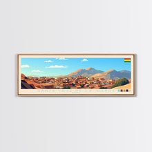 Cargar imagen en el visor de la galería, Santa Cruz de la Sierra, Bolivia Panoramic Travel Poster Canvas Print, Santa Cruz de la Sierra, Bolivia Painting, Bolivia Art, Santa Cruz de la Sierra Travel Art, Living Room Painting
