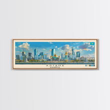 Carregar imagem no visualizador da galeria, Astana, Kazakhstan Panoramic Canvas Print, Astana, Kazakhstan Painting, Kazakhstan Art, Astana Travel Poster, Travel Art, Vacation Gift
