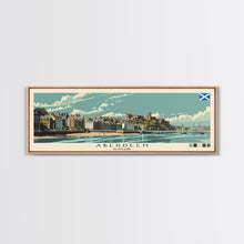 Carregar imagem no visualizador da galeria, Aberdeen, Scotland Panoramic Canvas Print, Aberdeen, Scotland Painting, Scotland Art, Aberdeen Travel Poster, Travel Art, Vacation Gift
