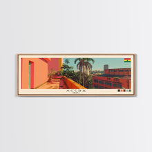 Carregar imagem no visualizador da galeria, Accra, Ghana Panoramic Canvas Print, Accra, Ghana Painting, Ghana Art, Accra Travel Poster, Travel Art, Guest Room Painting
