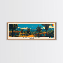 Carregar imagem no visualizador da galeria, Bafoussam, Cameroon Panoramic Canvas Print, Bafoussam, Cameroon Painting, Cameroon Art, Bafoussam Travel Poster, Travel Art, Living Room Painting

