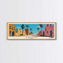 Load image into Gallery viewer, Banadir, Somalia Panoramic Canvas Print, Banadir, Somalia Painting, Somalia Art, Banadir Travel Poster, Travel Art, Living Room Painting
