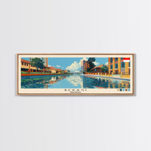Load image into Gallery viewer, Bekasi, Indonesia Panoramic Canvas Print, Bekasi, Indonesia Painting, Indonesia Art, Bekasi Travel Poster, Travel Art, Guest Room Painting
